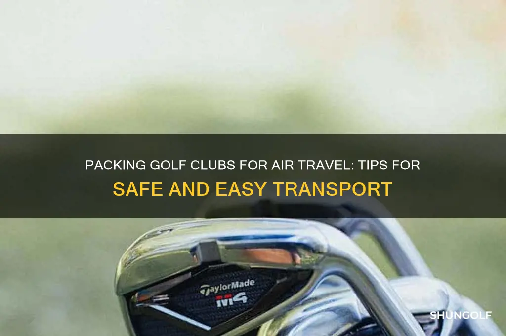 how to pack golf clubs on a plane