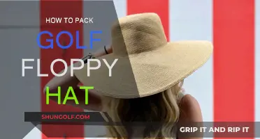 Golf Floppy Hat: Fold, Roll, Pack!