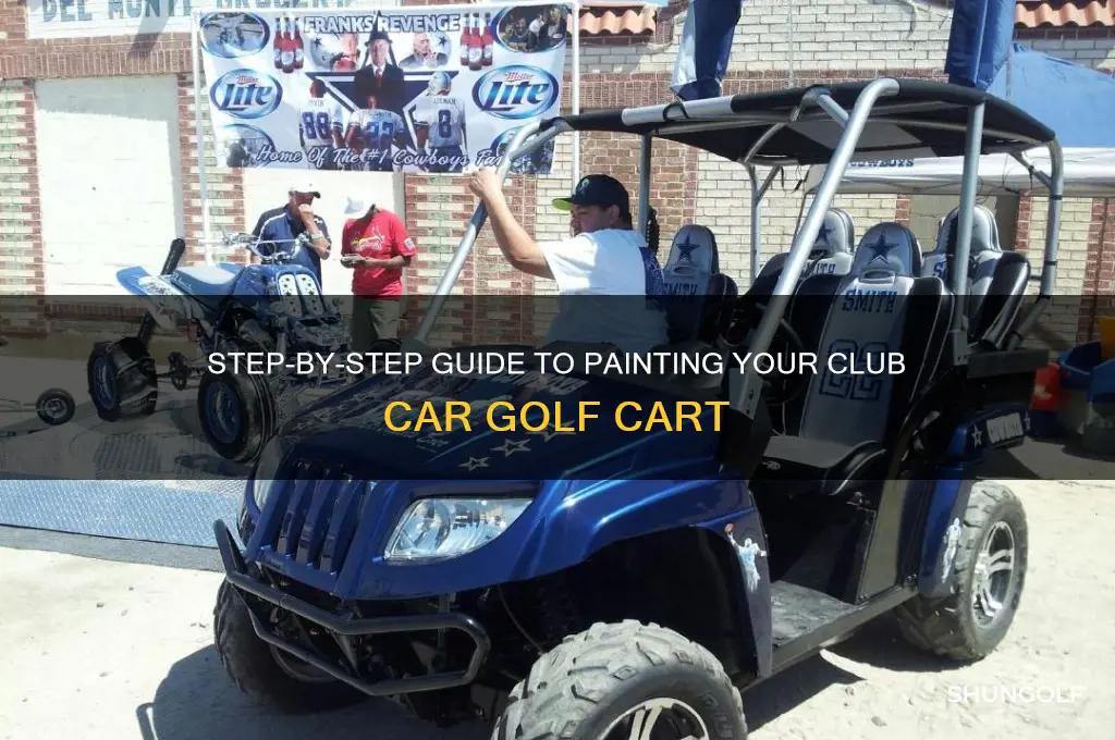 how to paint a club car golf cart