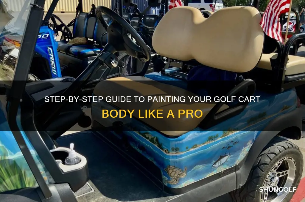 how to paint a golf cart body