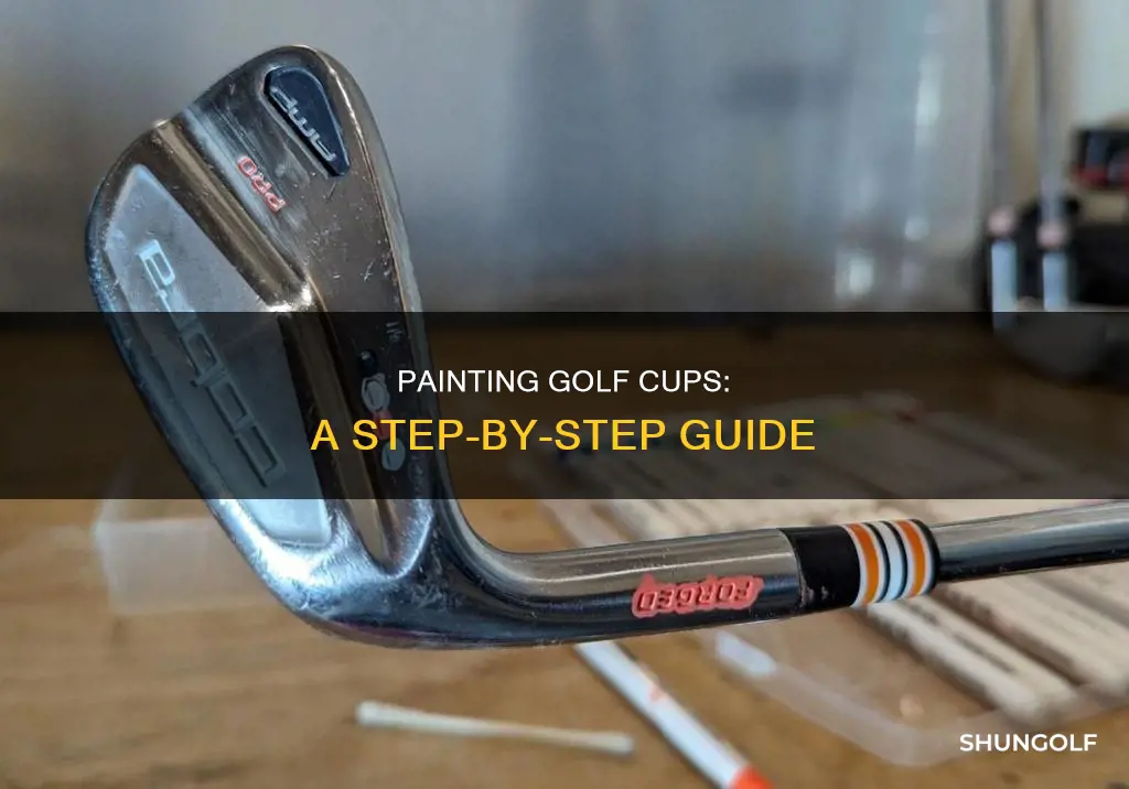 how to paint a golf cup