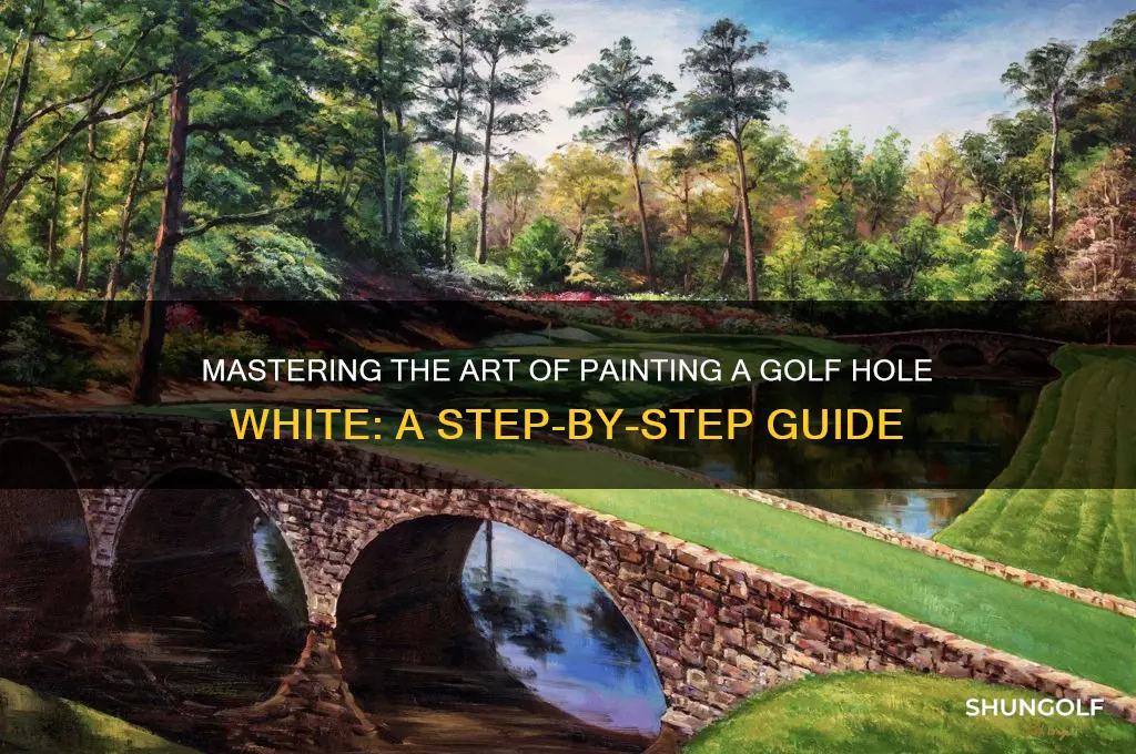how to paint a golf hole white