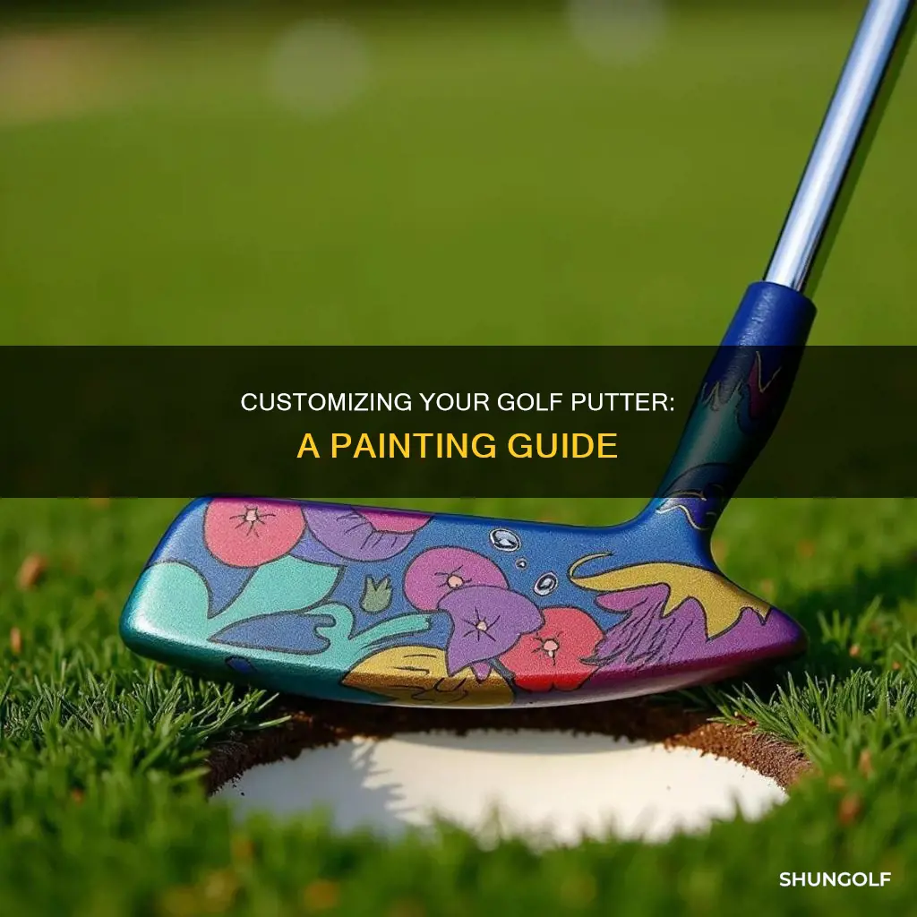 how to paint a golf putter