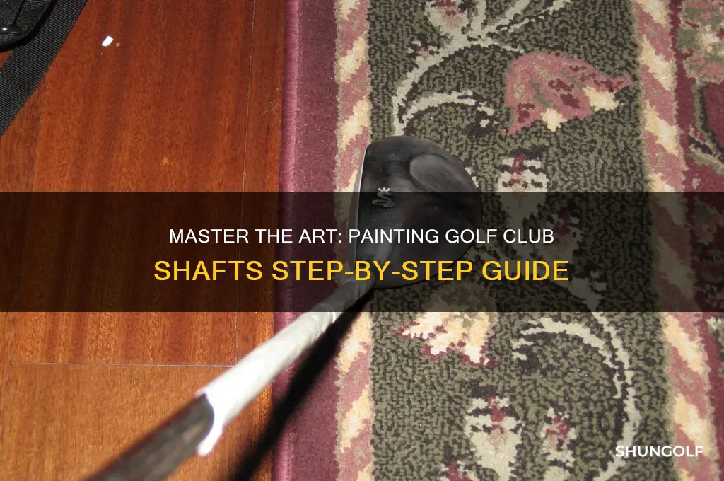 how to paint golf club shafts