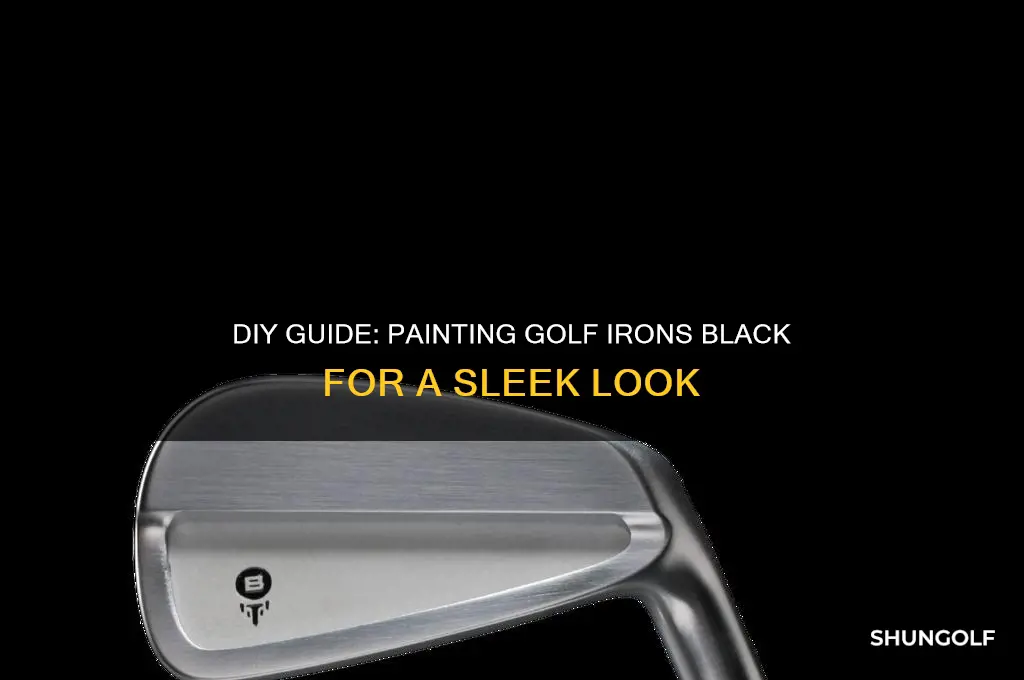 how to paint golf irons black