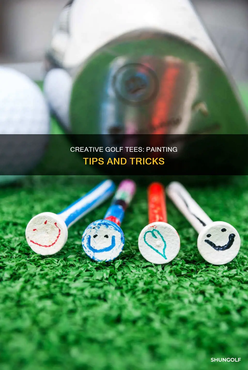 how to paint golf tees