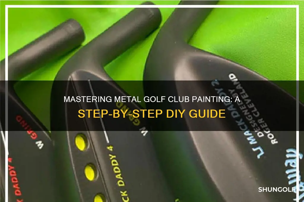 how to paint metal golf clubs