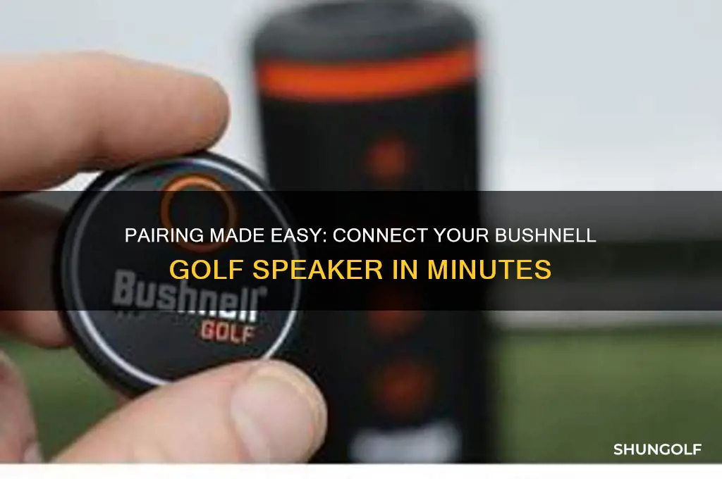 how to pair a bushnell golf speaker
