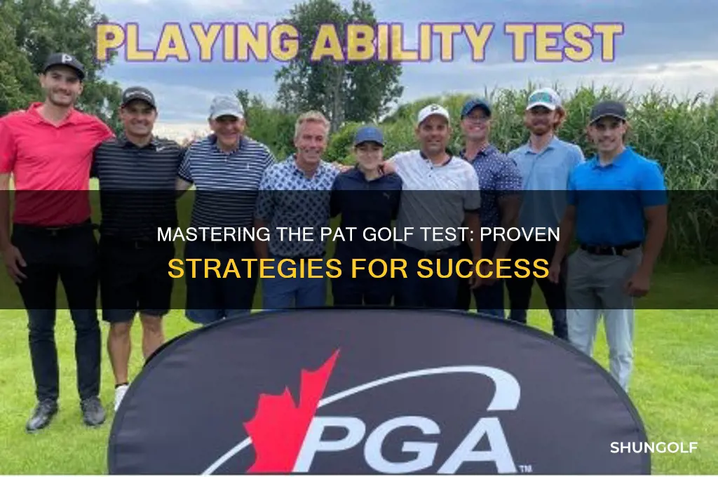 how to pass the pat golf test