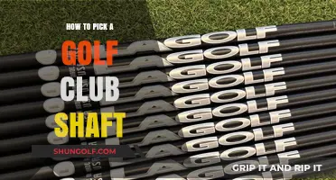 Master Your Swing: Choosing the Perfect Golf Club Shaft