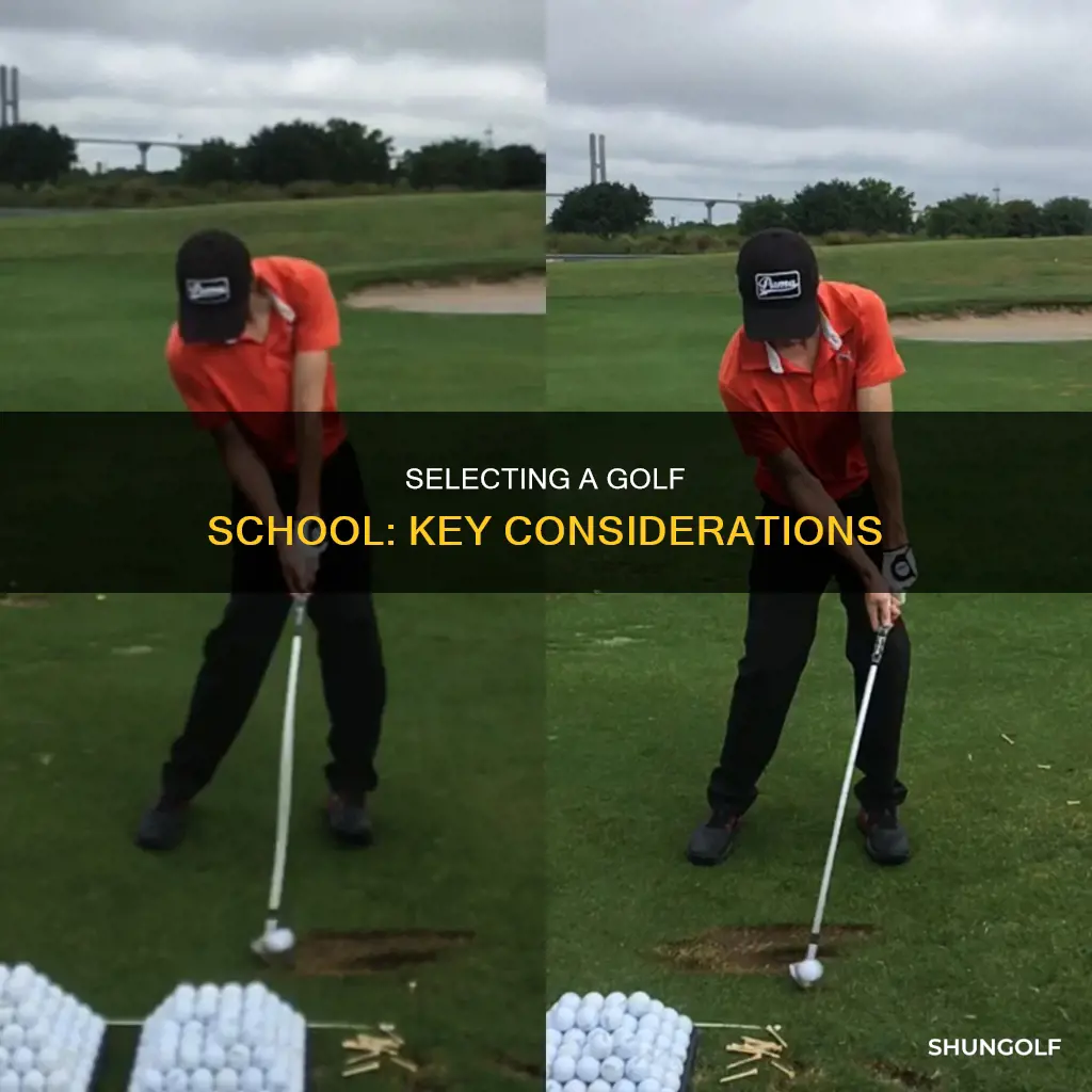 how to pick a golf school