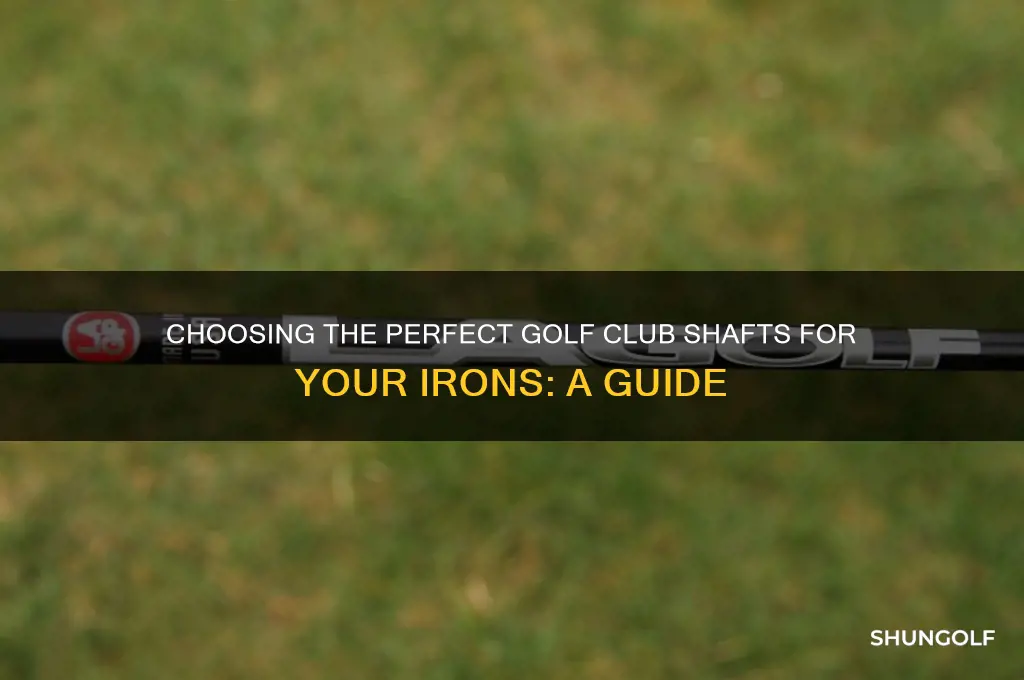 how to pick the right golf club shafts for irons