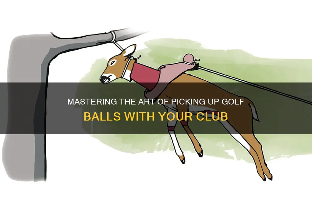 how to pick up a golf ball with your club