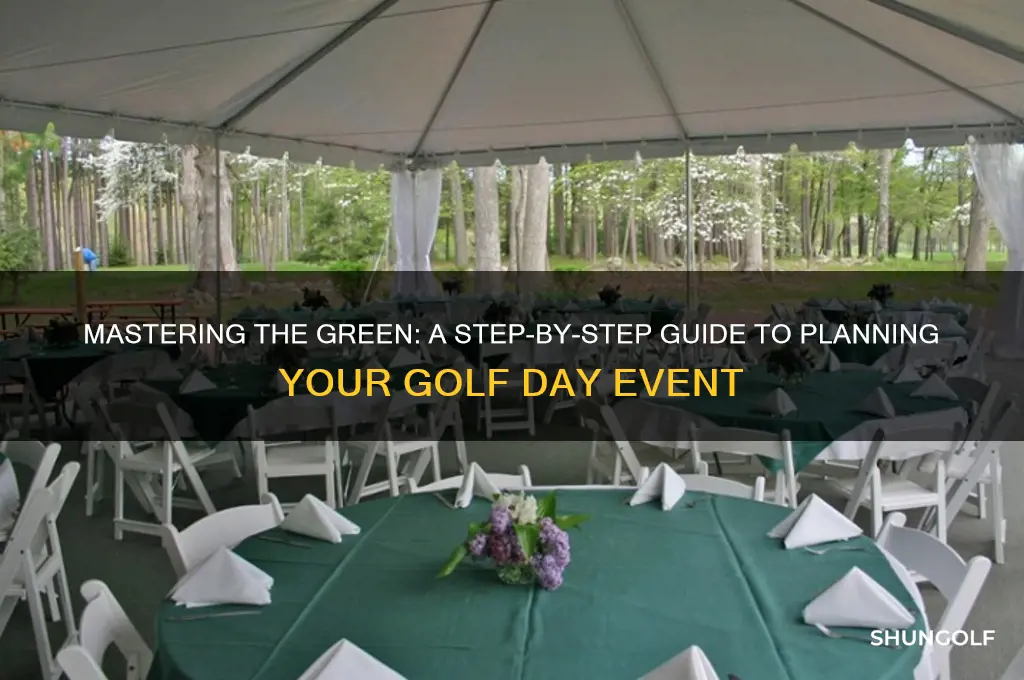 how to plan a golf day event