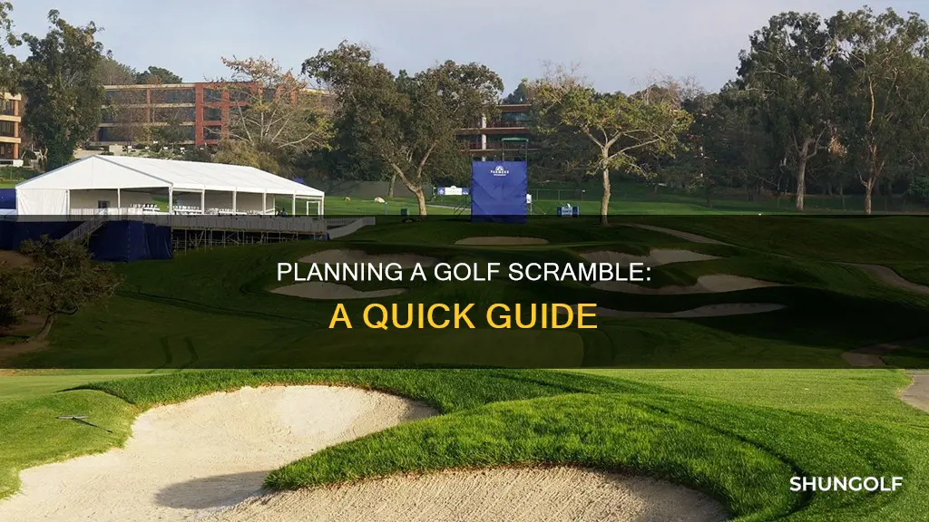 how to plan a golf scramble
