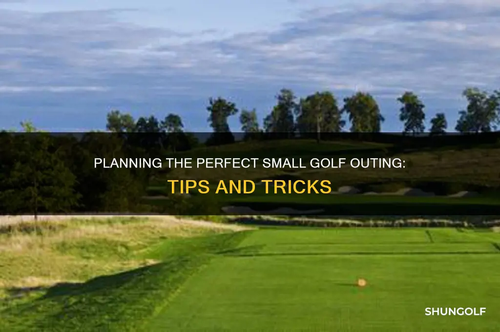 how to plan a small golf outing