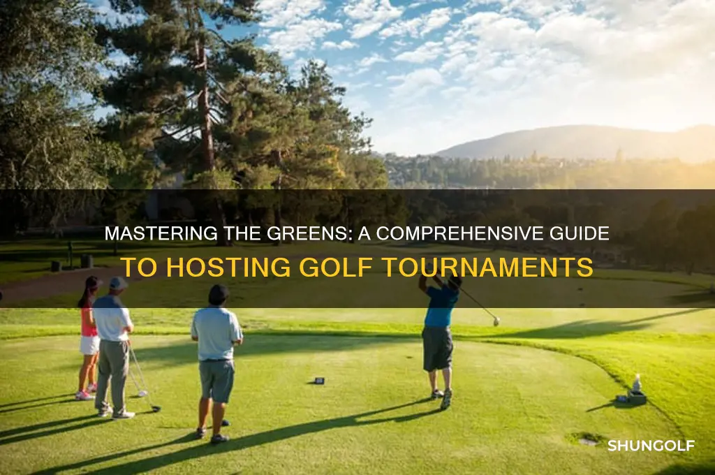 how to plan and run a golf tornment