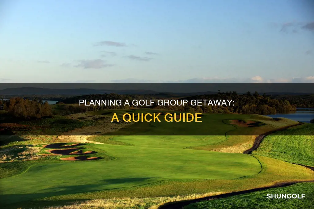 how to plan group golf trip