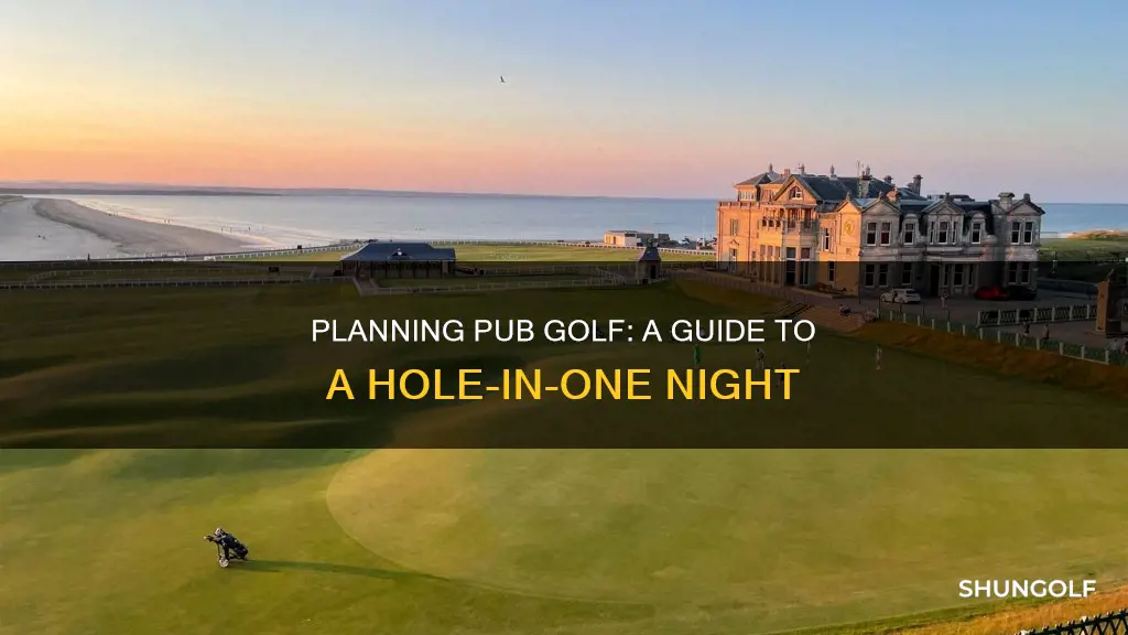 how to plan pub golf
