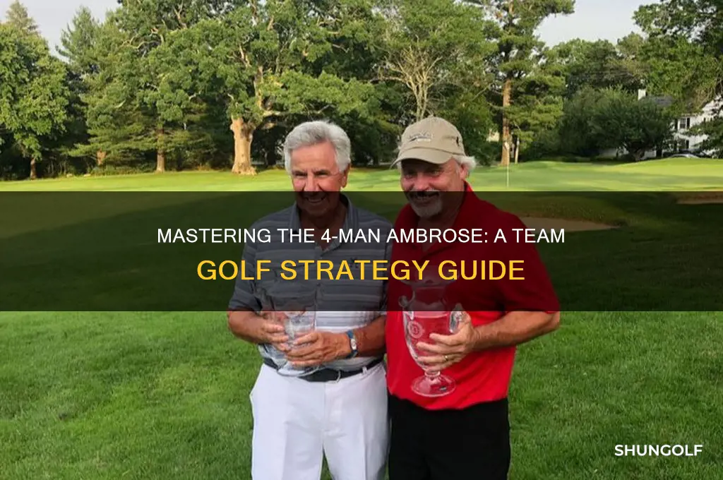 how to play 4 man ambrose golf