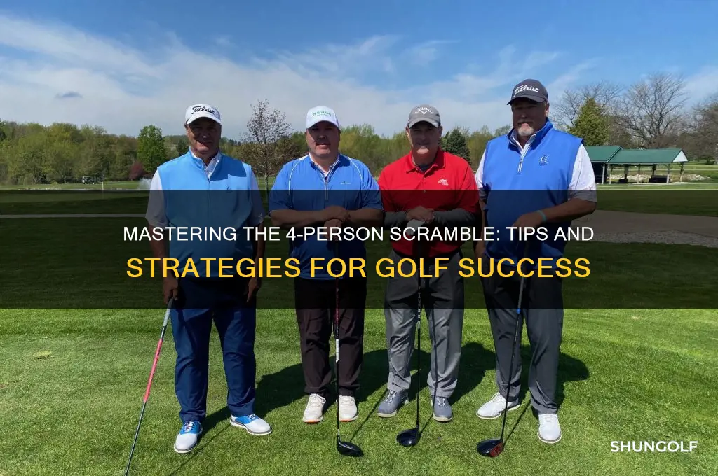 how to play 4 person scramble golf