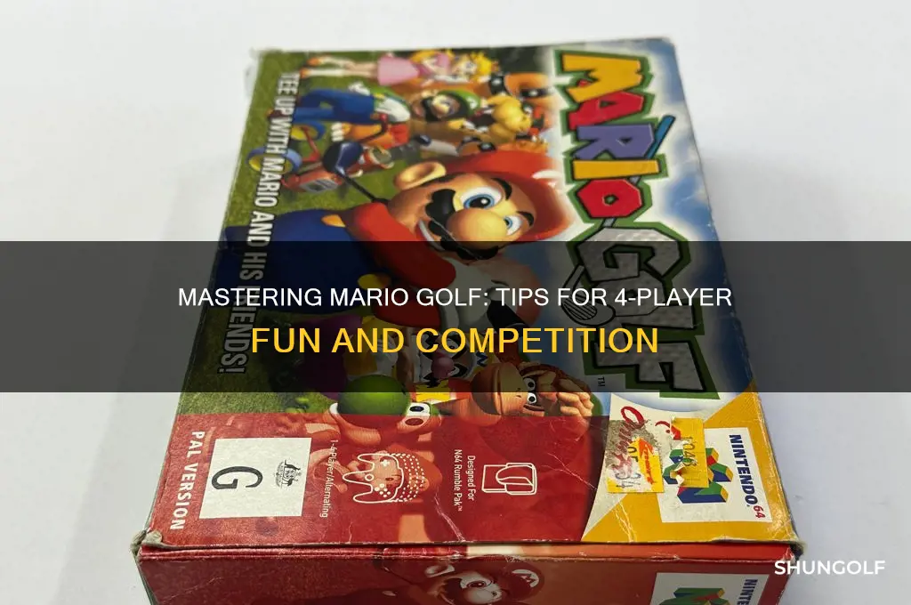 how to play 4 players on mario golf