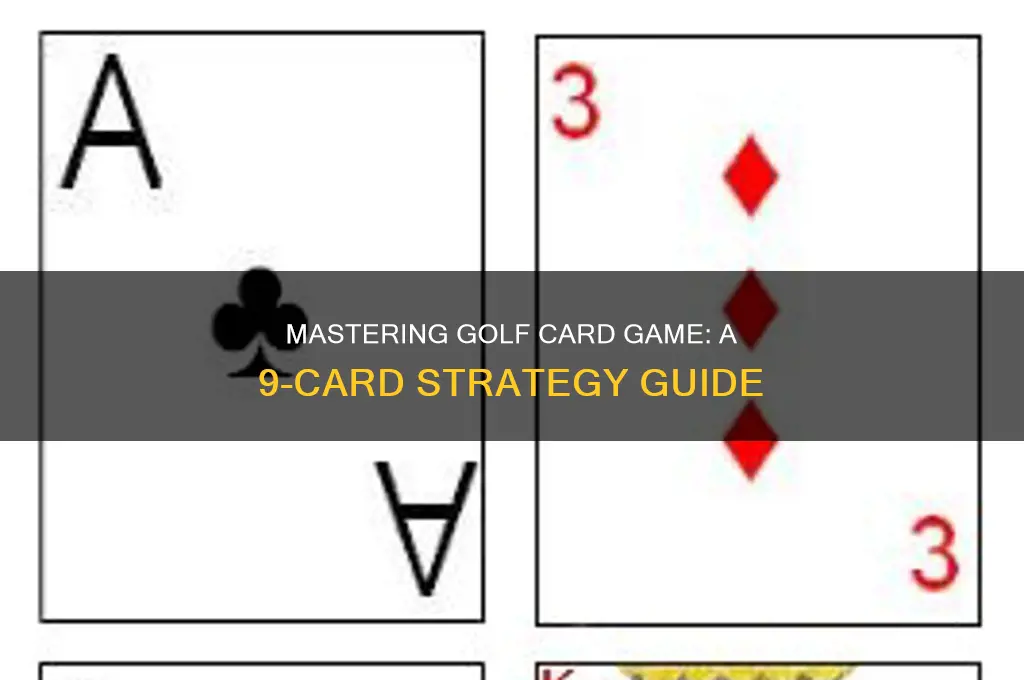 how to play 9 card game golf