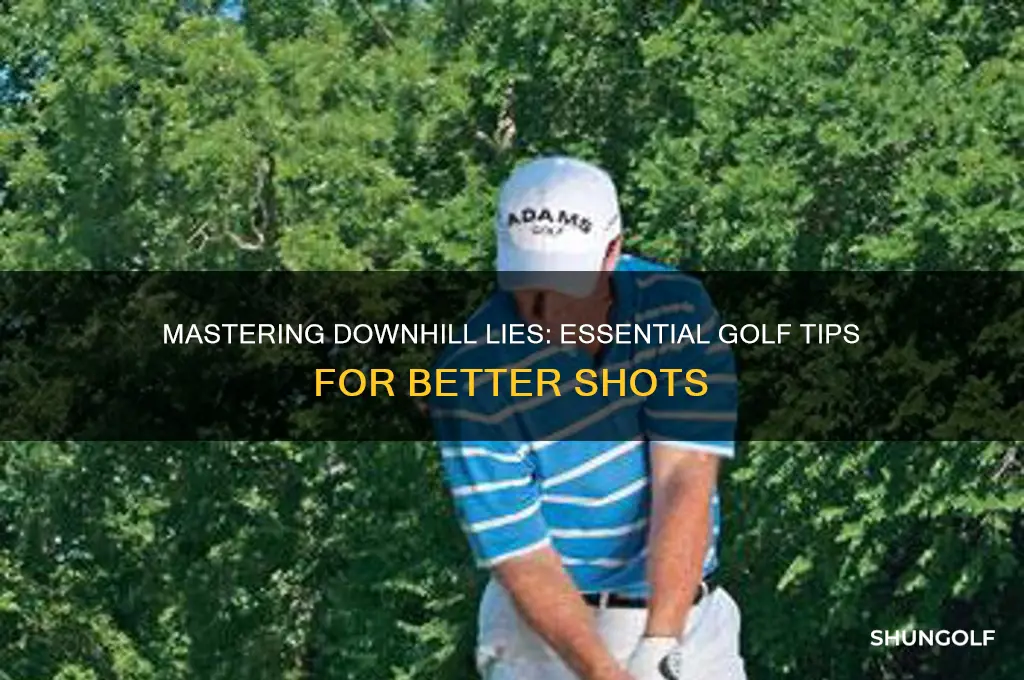 how to play a downhill lie in golf