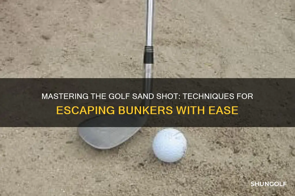 how to play a golf sand shot