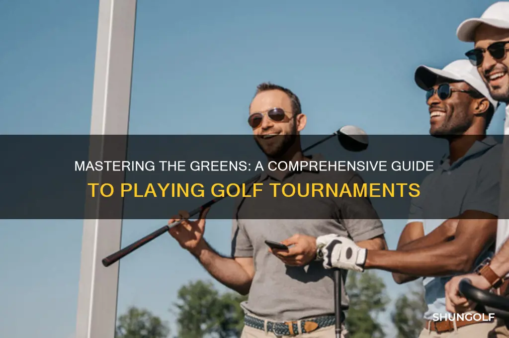 how to play a golf tournament