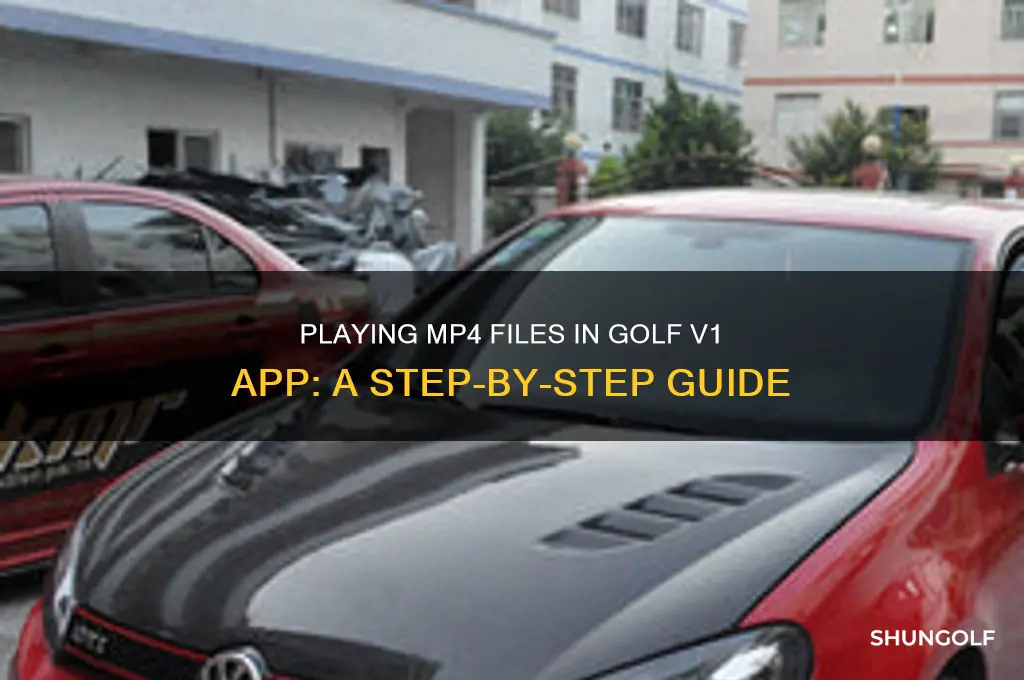 how to play a mp4 file in golf v1 app