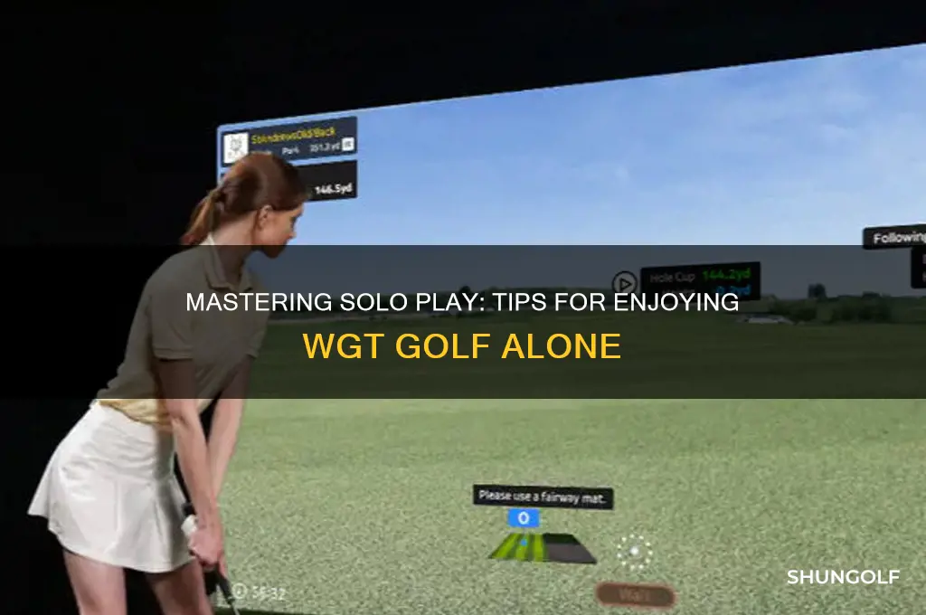 how to play alone on wgt golf