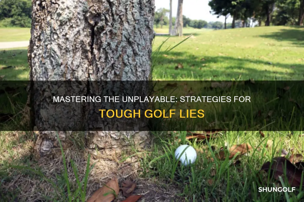 how to play an unplayable lie in golf