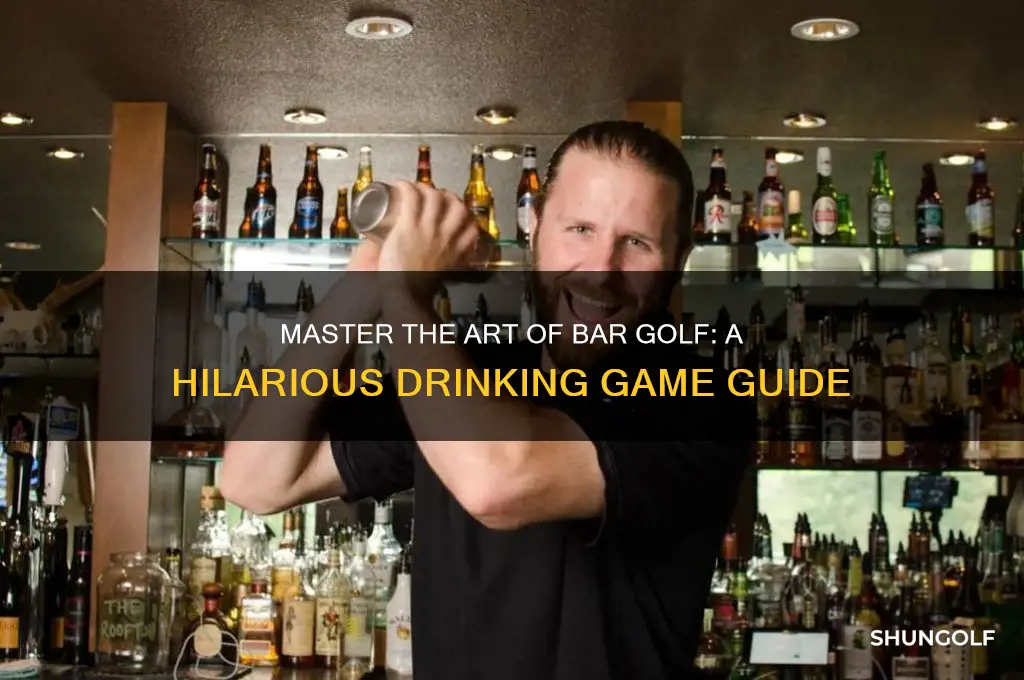how to play bar golf drinking game