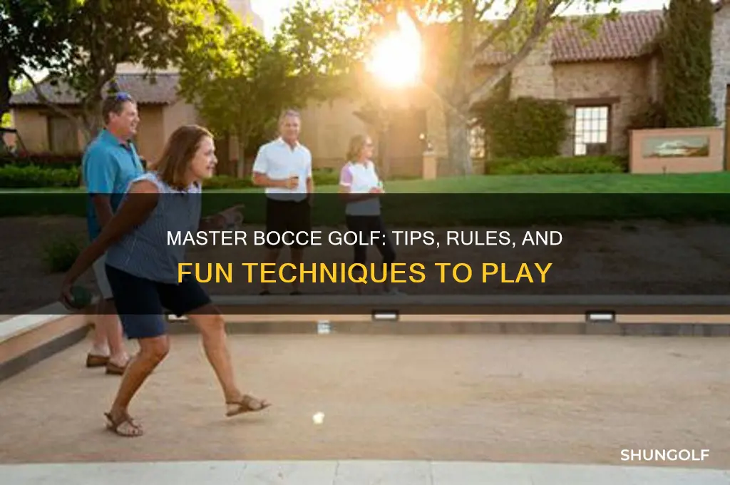 how to play bocce golf