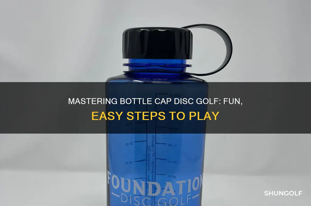how to play bottle cap disc golf