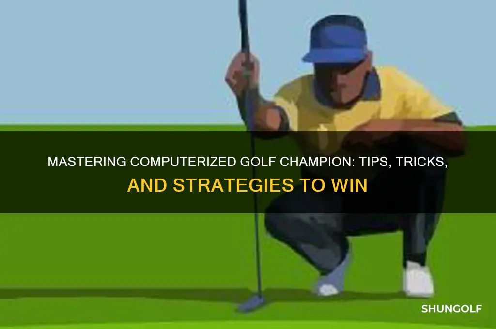 how to play computerized golf champion