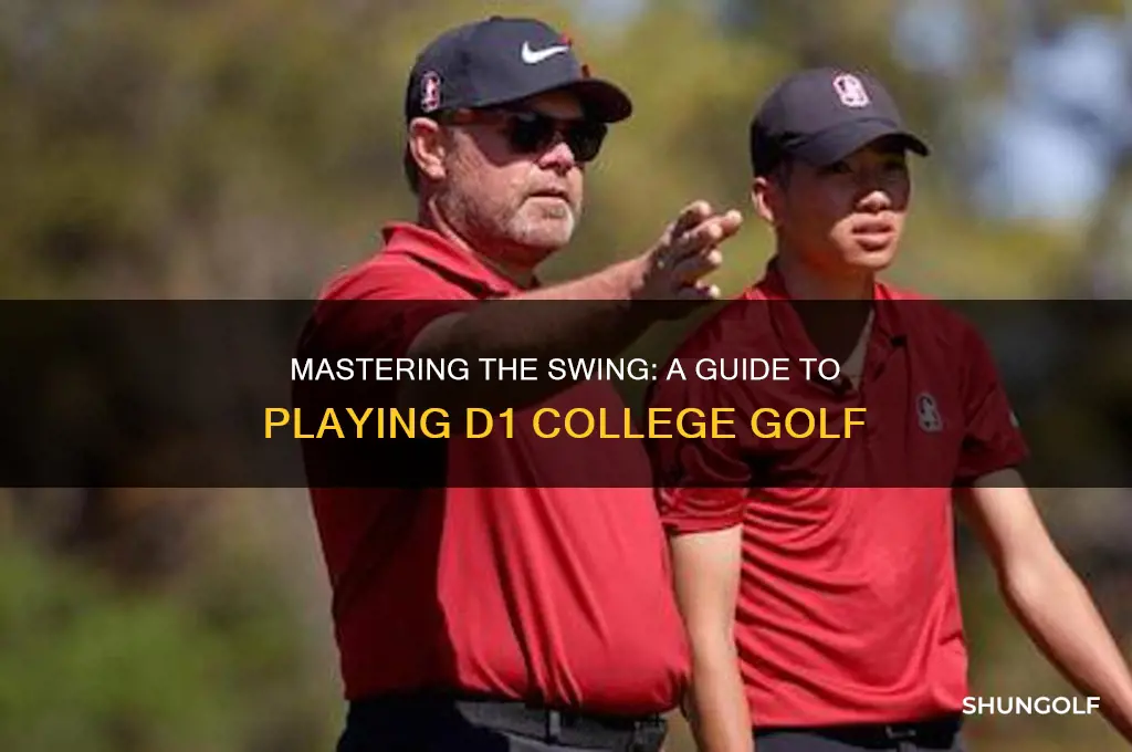how to play d1 college golf