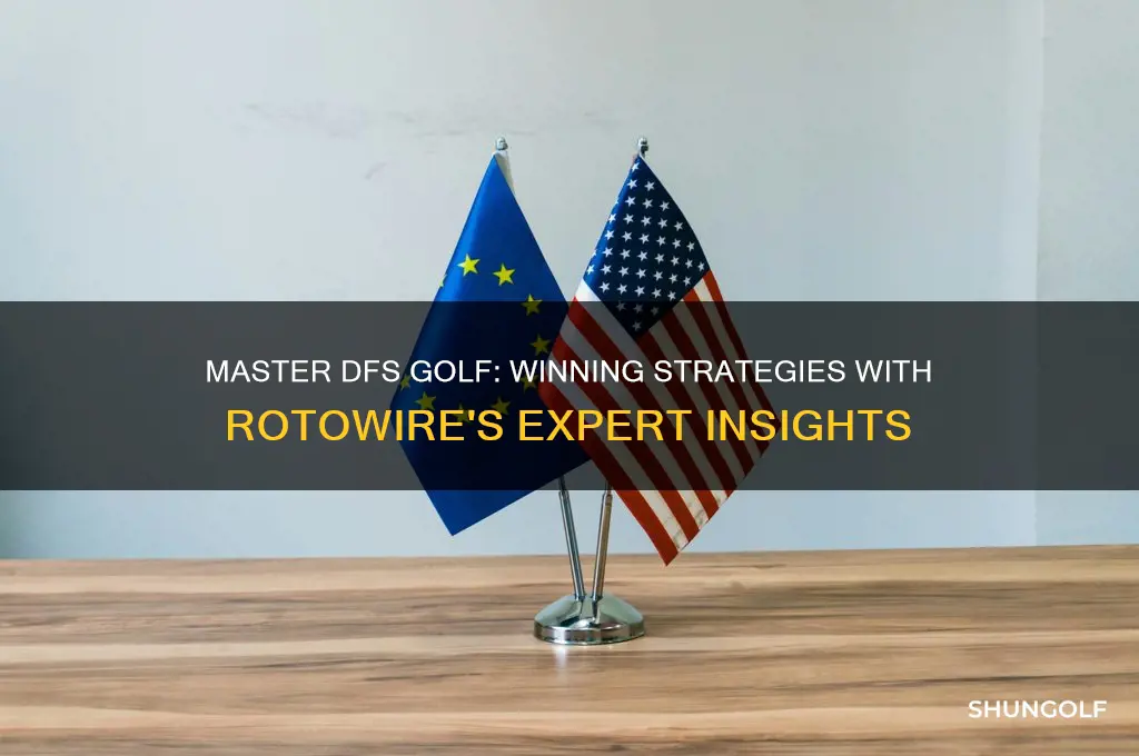 how to play dfs golf rotowire