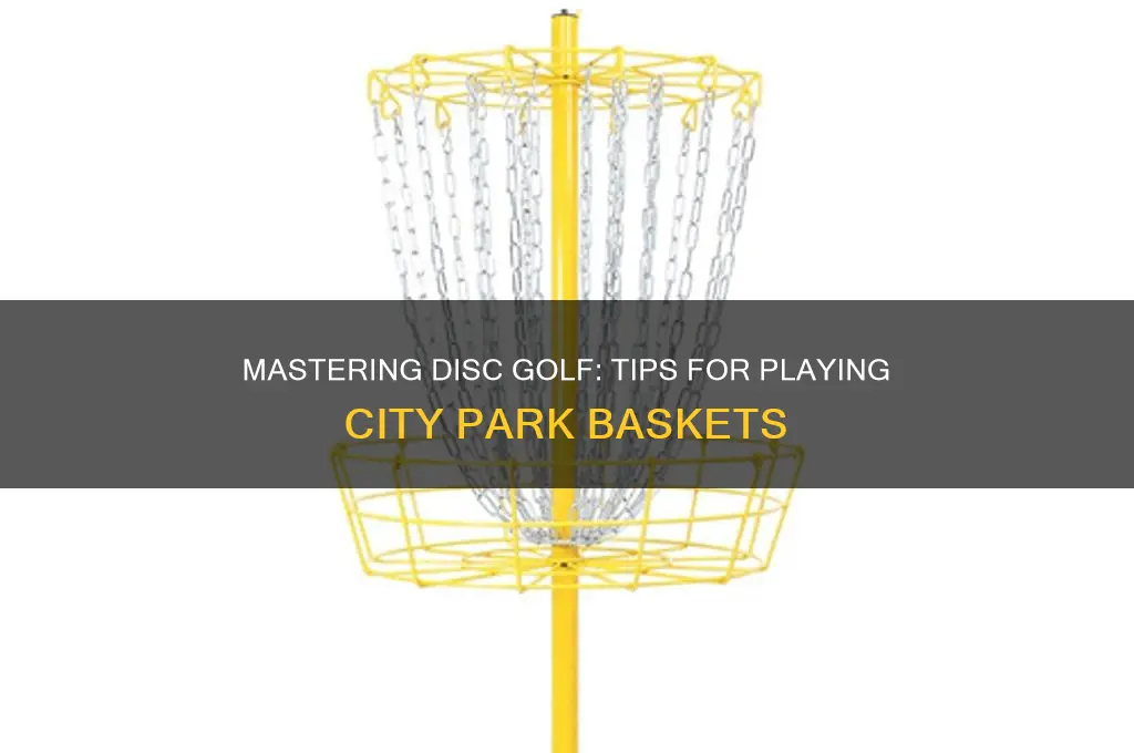 how to play disc golf baskets in city parks