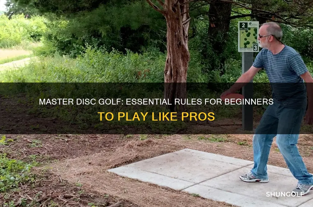 how to play disc golf rules