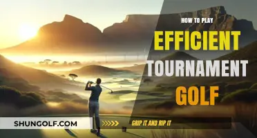 Mastering Tournament Golf: Strategies for Efficient Play and Winning Results