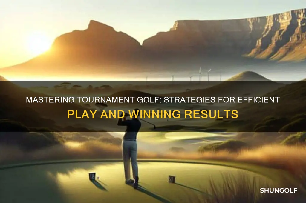 how to play efficient tournament golf