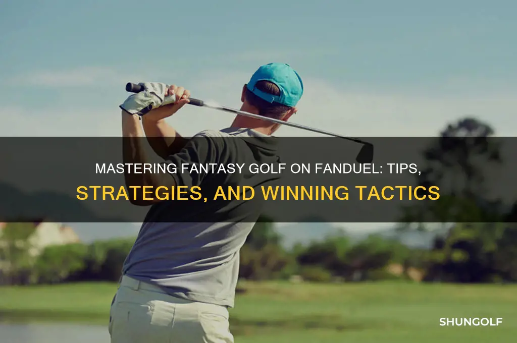 how to play fantasy golf fanduel