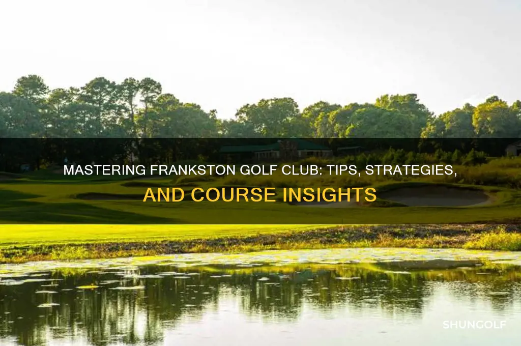 how to play frankston golf club