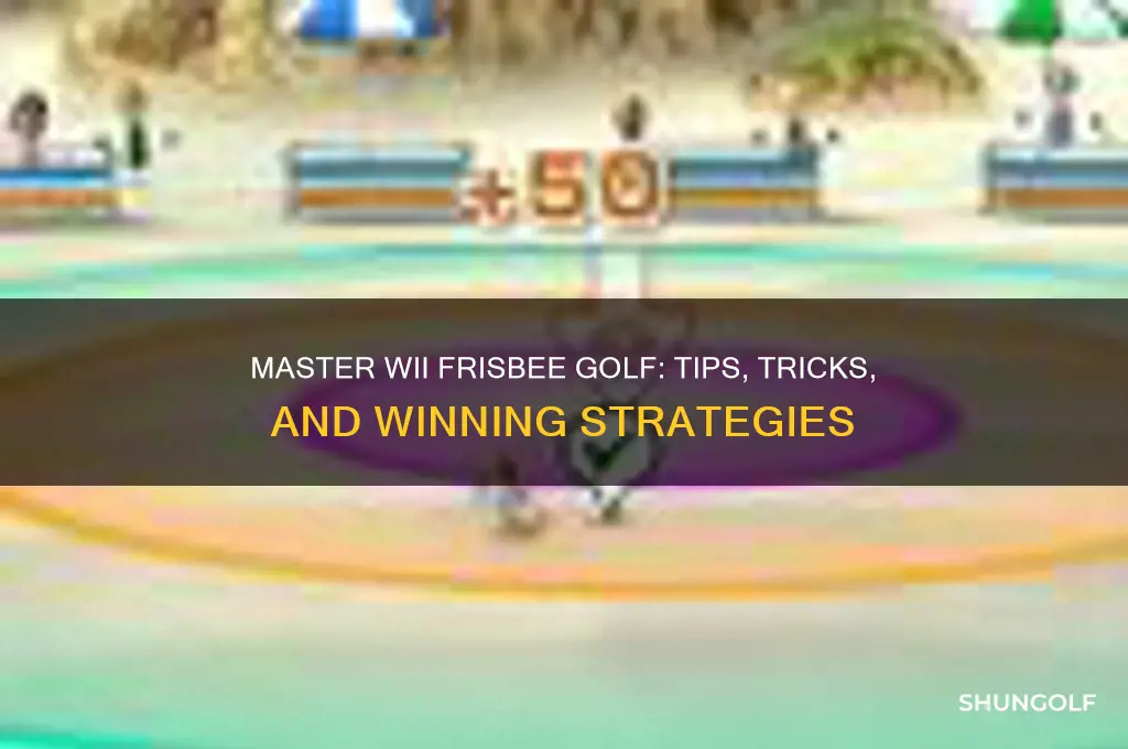 how to play frisbee golf on wii