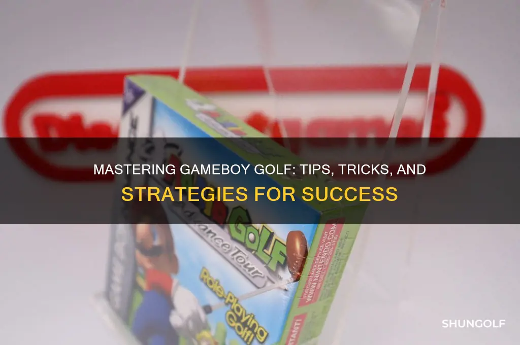 how to play gameboy golf