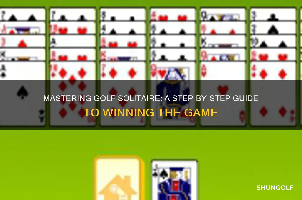 how to play golf card game solitaire