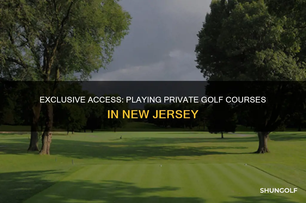 how to play private golf courses in nj