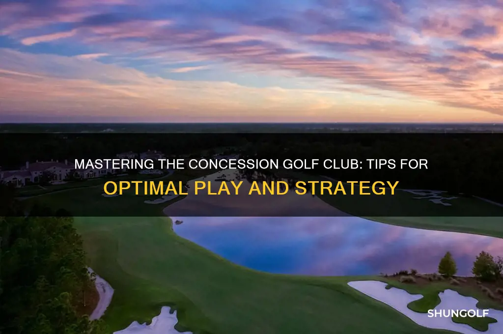 how to play the concession golf club
